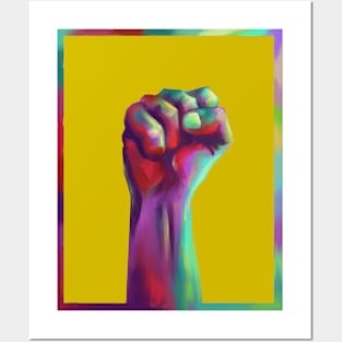 Black Lives Matter Yellow/Colourful Posters and Art